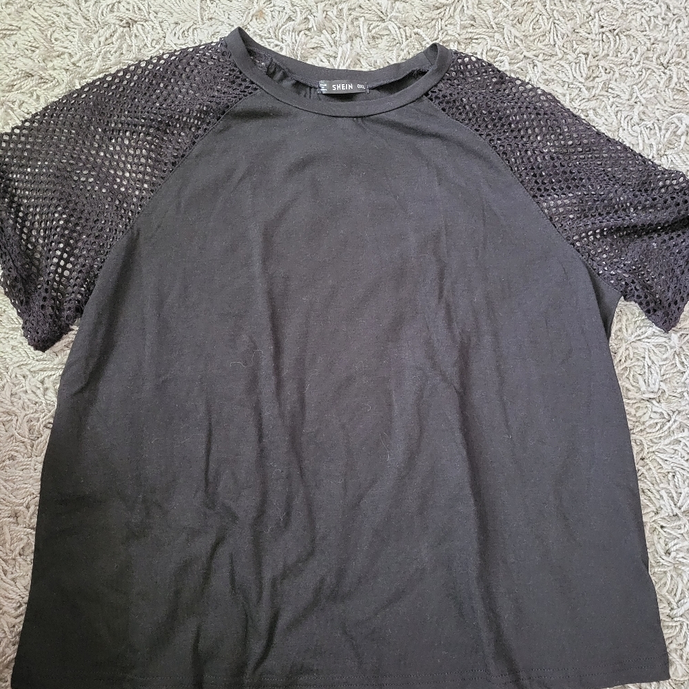 Mesh sleeve top